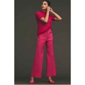 Maeve Pink Wide Leg Pants